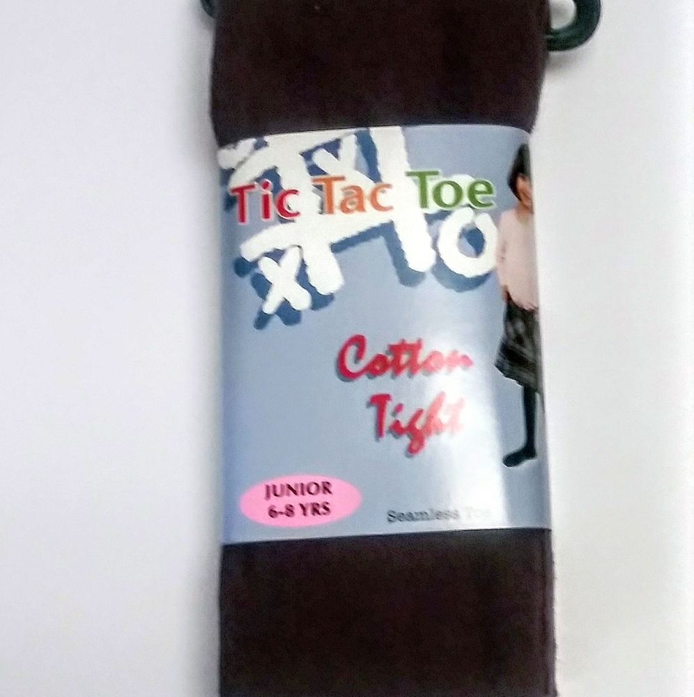 Girls Burgundy Heavyweight Cotton Tights